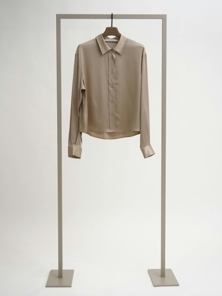 Hemdbluse verkürzt roastet cashew