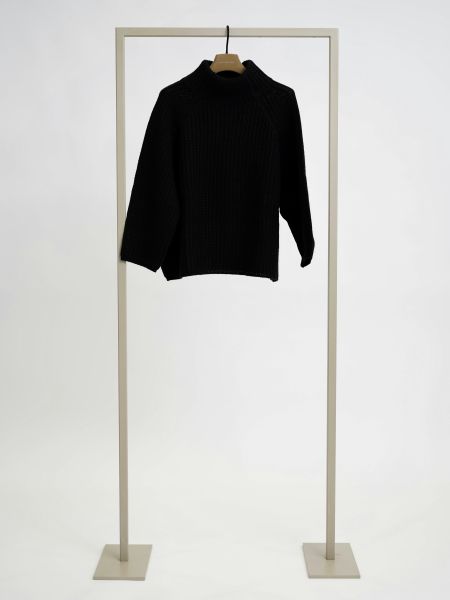 Grobstrickpullover schwarz