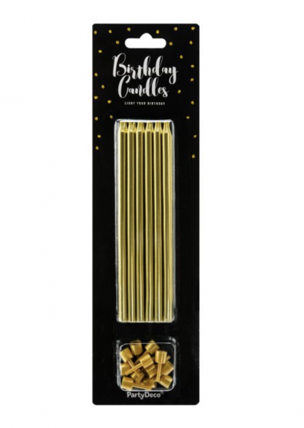 Tortenkerzen gold